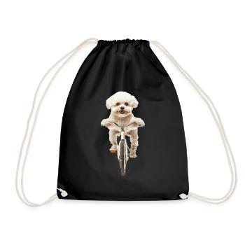 Bichon Frisé - Turnbeutel - Schwarz - Vorne