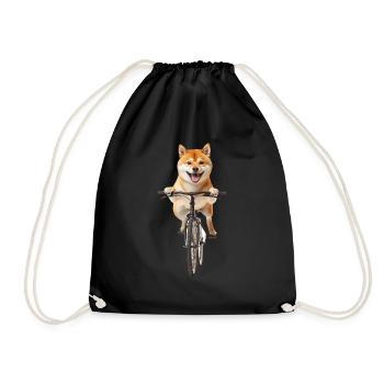Shiba Inu - Turnbeutel - Schwarz - Vorne