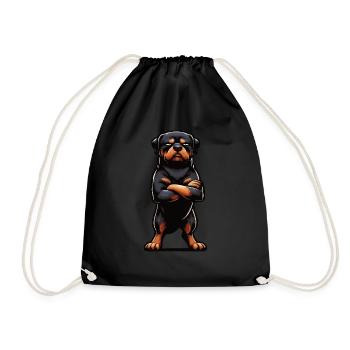 Rottweiler Rottweiler Owner Rottweiler Lovers - Drawstring Bag - black - Front