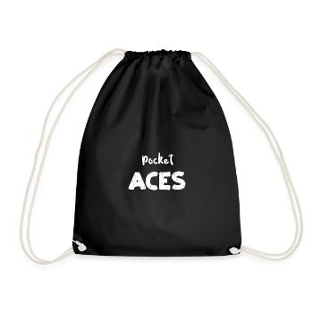 Pocket Aces - Texas - Drawstring Bag - black - Front