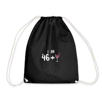 J’ai 46 +1 - 47e anniversaire - Sac de sport léger - noir - Devant