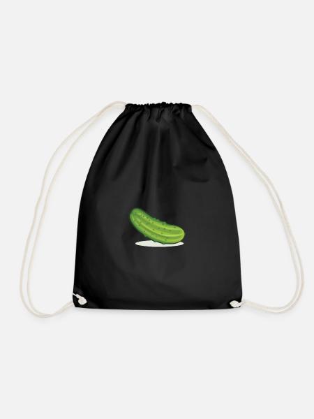 Cucumber - Drawstring Bag - black