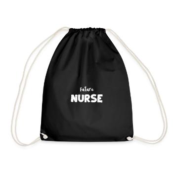 Future infirmière - Infirmière - Sac de sport léger - noir - Devant