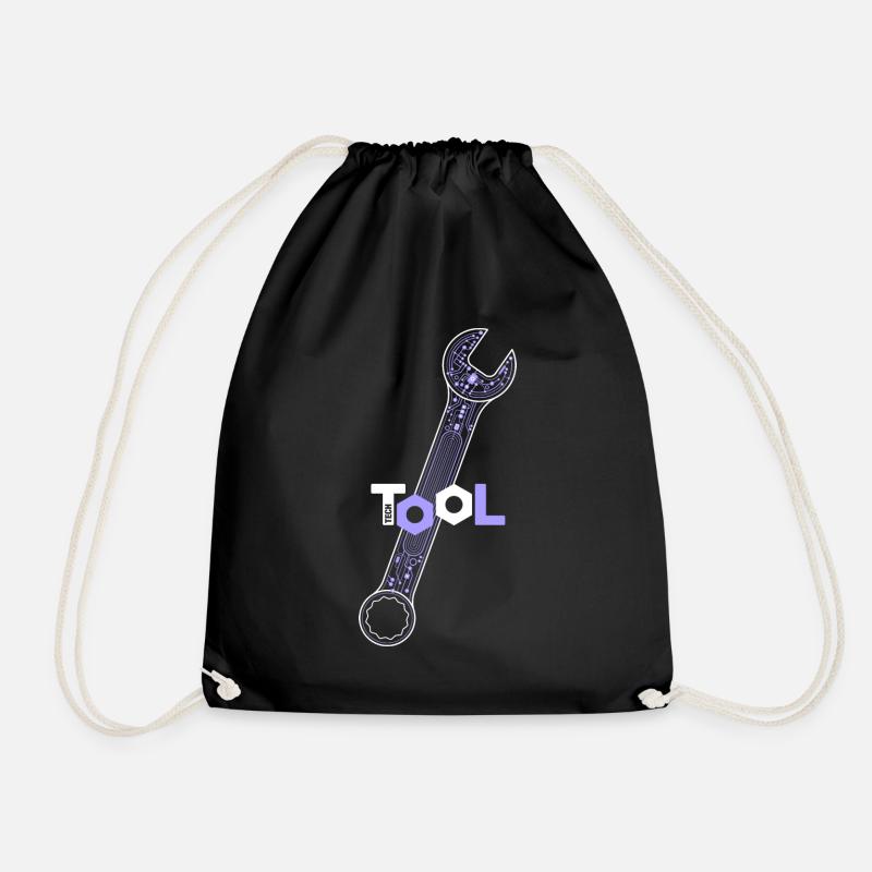 TOOL tech - Drawstring Bag - black