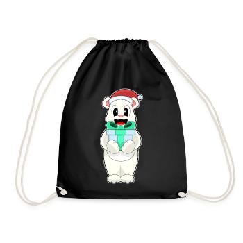 Forfait de Noël de l’ours polaire - Sac de sport léger - noir - Devant