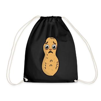 Cacahuètes Cacahuètes Noix Enfant Enfants Noix - Sac de sport léger - noir - Devant