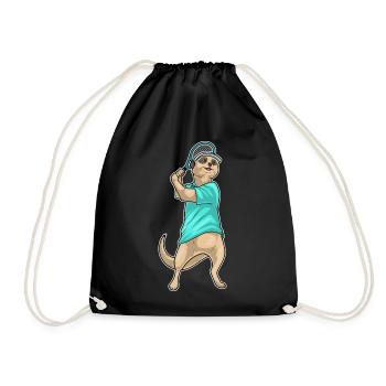 Sport de raquette de tennis de tennis à suricate - Sac de sport léger - noir - Devant