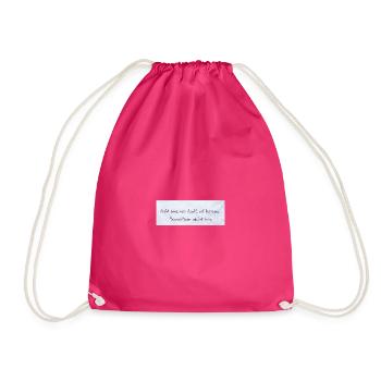 Bewusstsein Wächst Leise Zitat - Turnbeutel - Fuchsia - Vorne