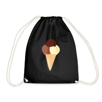 crème glacée restaurant crème glacée sundae32 - Sac de sport léger - noir - Devant