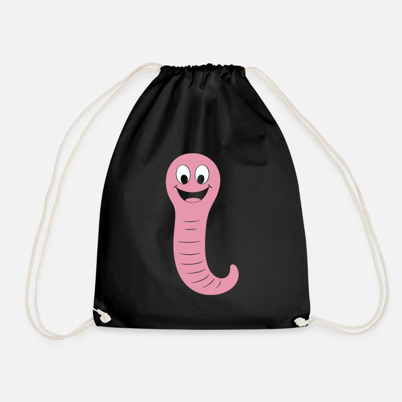 ver de terre - Sac de sport léger - noir