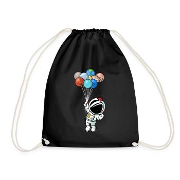 Astronaute - Sac de sport léger - noir - Devant