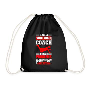 Sport Volleyball Équipe Balle Sports Sport - Sac de sport léger - noir - Devant