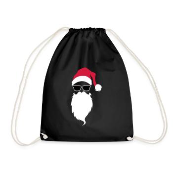 Santa Claus cool Santa Claus - Drawstring Bag - black - Front