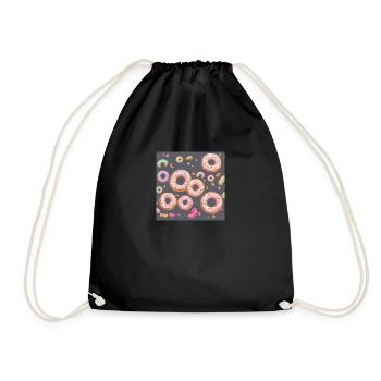 Donut Paradise - Turnbeutel - Schwarz - Vorne