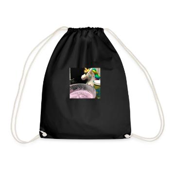 A unicorn mixing since - Turnbeutel - Schwarz - Vorne