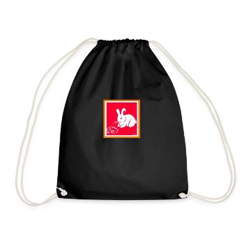Lièvre chinois - Sac de sport léger - noir - Devant