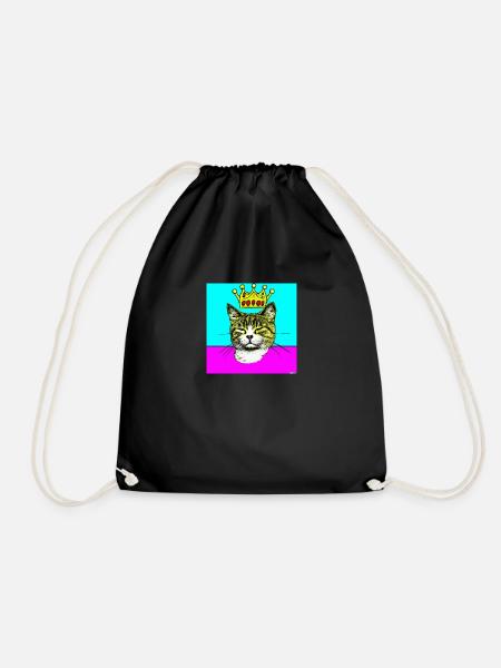Blind Cat 9 - Turnbeutel - Schwarz