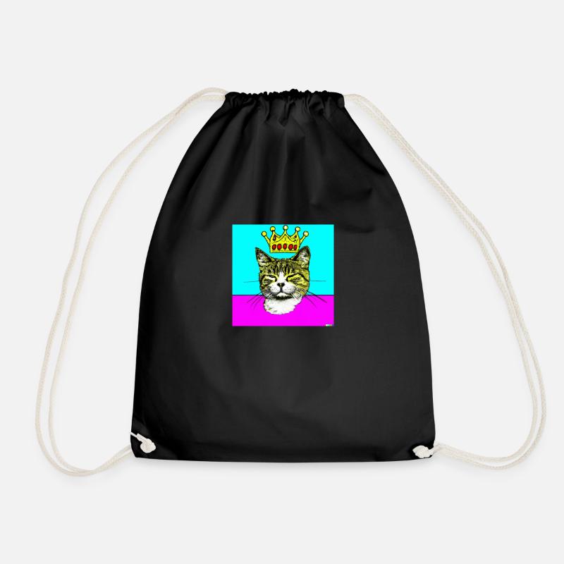 Blind Cat 9 - Turnbeutel - Schwarz