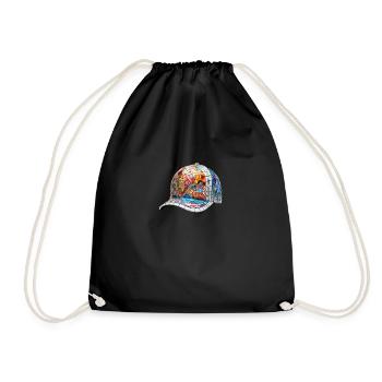 Mosaic Snapback - Drawstring Bag - black - Front