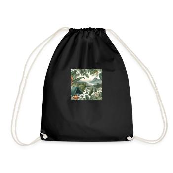 Camp in the wilderness - Drawstring Bag - black - Front