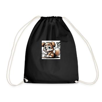 Tap Dance Whiskers - Turnbeutel - Schwarz - Vorne