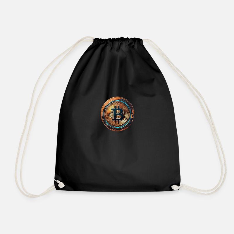 bitcoin comic transparent2 - Turnbeutel - Schwarz