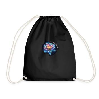 Kosmische Blume des Lichts T-Shirt Design - Turnbeutel - Schwarz - Vorne