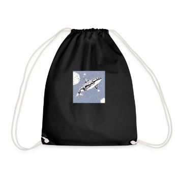 Galactic Orca – Star Jumper - Drawstring Bag - black - Front