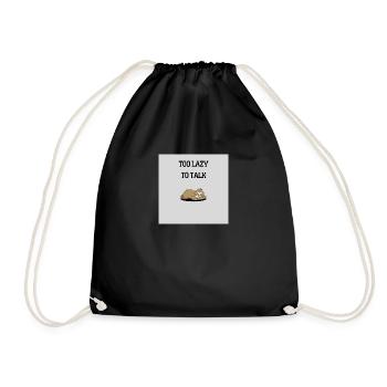 TROP PARESSEUX POUR PARLER - Sac de sport léger - noir - Devant