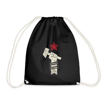 Working class Sputnik Gagarin Russia Astronaut - Drawstring Bag - black - Front