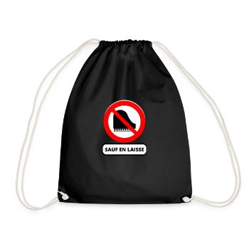 piano interdit - Sac de sport léger - noir - Devant
