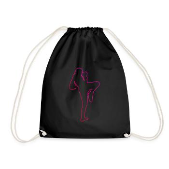 Thai Boxers Women Thai Boxing Thaiboxing Men - Drawstring Bag - black - Front