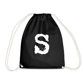 S - Turnbeutel - Schwarz - Vorne