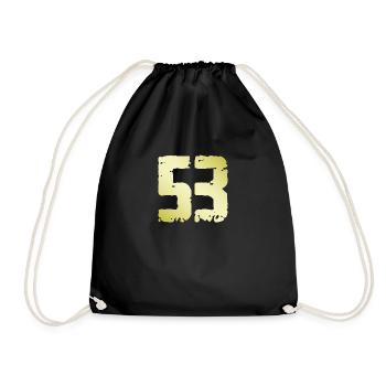 53 Number Vintage - Drawstring Bag - black - Front