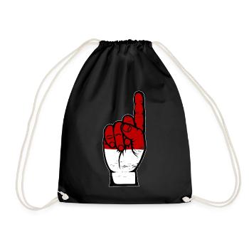 Drapeau de l’Indonésie numéro 1 utilisé - Sac de sport léger - noir - Devant
