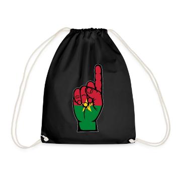 Drapeau du Burkina Faso numéro 1 - Sac de sport léger - noir - Devant