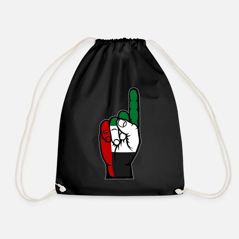 Vereinigte Arabische Emirate Flagge Nummer 1 - Turnbeutel - Schwarz