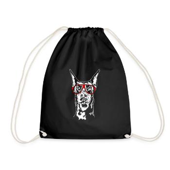 Lunettes Doberman Dobie Dogs Dog Sports Wilsigns - Sac de sport léger - noir - Devant