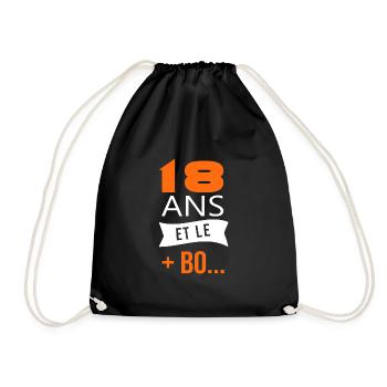 18 ans anniversaire 18 ans le plus beau majorité - Sac de sport léger - noir - Devant