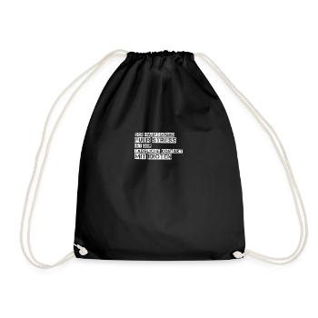 Witziger Spruch Design Männer Damen Geschenk 2020 - Turnbeutel - Schwarz - Vorne