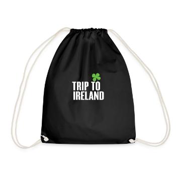 Trip to Ireland - Drawstring Bag - black - Front