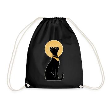 Egyptian Cat - Drawstring Bag - black - Front