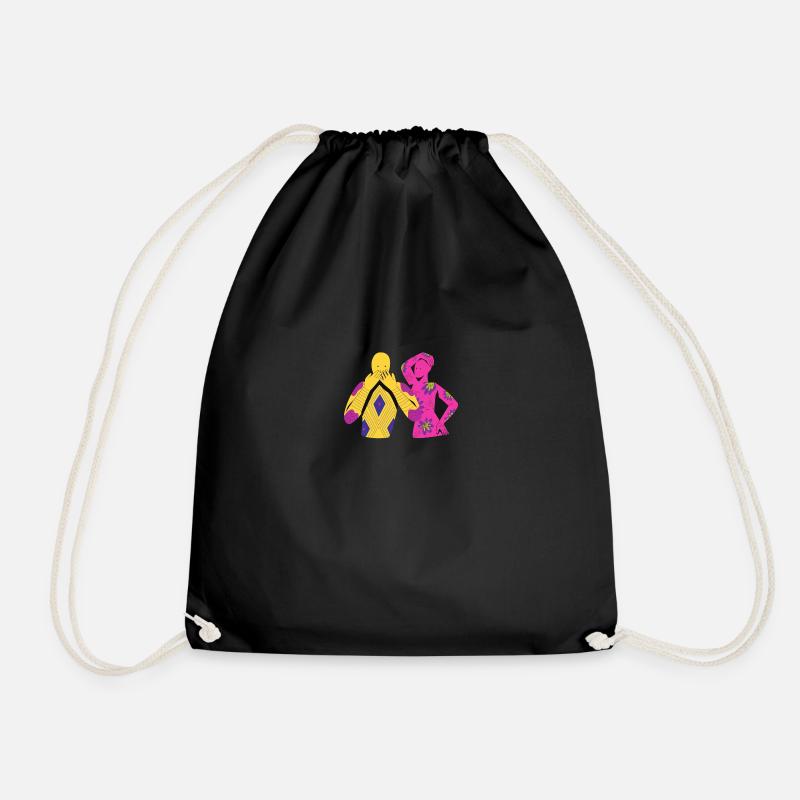 SURPRISE - Drawstring Bag - black