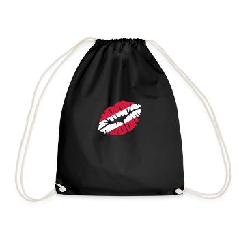 Austria - Drawstring Bag - black - Front