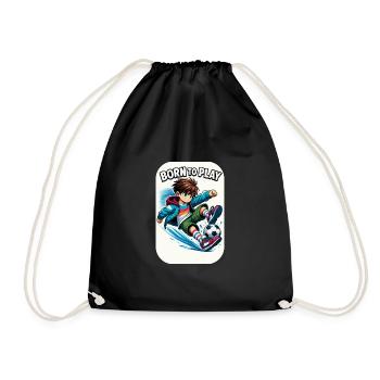 Kicker Kid - Drawstring Bag - black - Front
