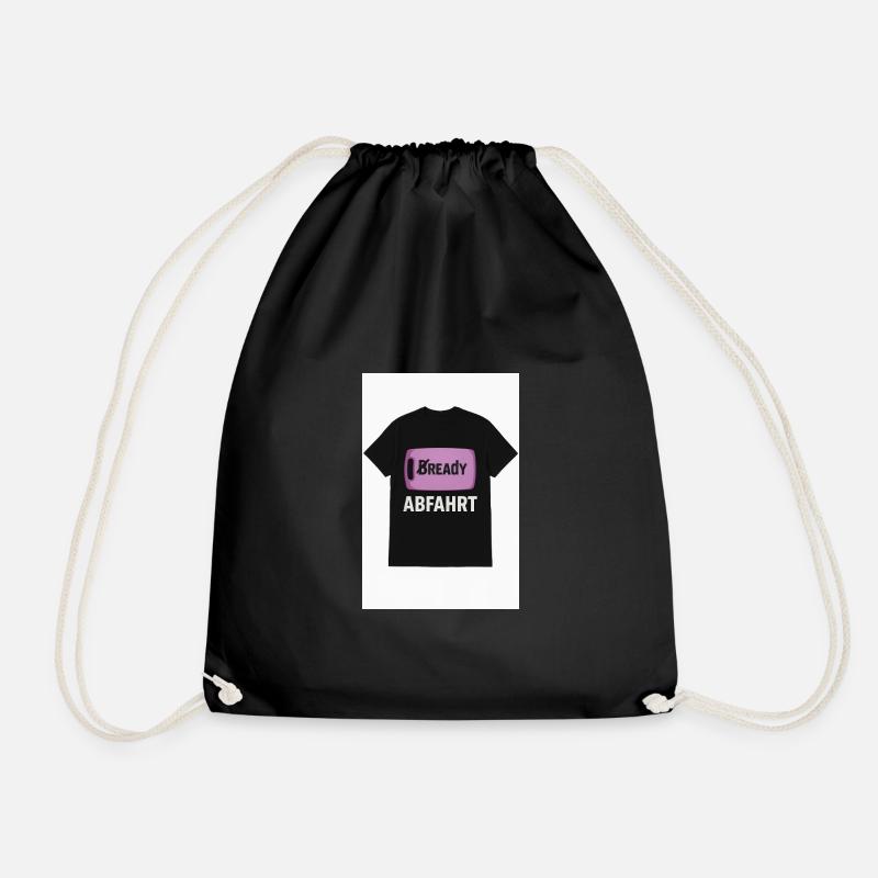 Bready Abfahrt T-Shirt mit Backwaren-Motiv - Turnbeutel - Schwarz