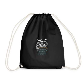 Trust_the_Process - Drawstring Bag - black - Front