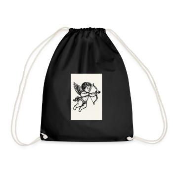 Angel - Drawstring Bag - black - Front