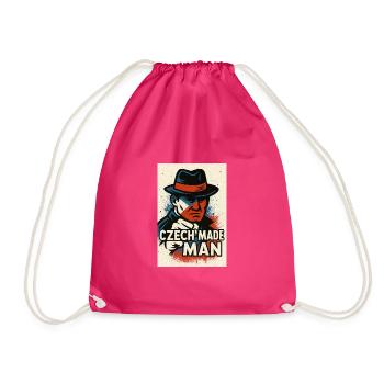 Tschechischer Mann - Turnbeutel - Fuchsia - Vorne