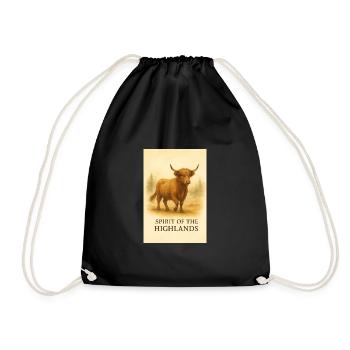 Spirit of the Highlands Cow - Sac de sport léger - noir - Devant
